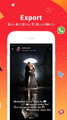 Lyrical.ly Status Video Maker screenshot