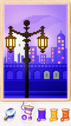 Magic Cross Stitch－للعبه رسم screenshot