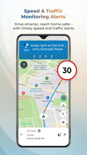 Mappls MapmyIndia Maps, Safety screenshot