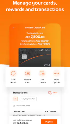 Mashreq UAE - Mobile Banking screenshot