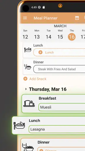 Meal Planner & Shopping List screenshot
