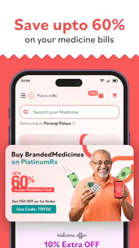 Medicine Delivery - PlatinumRx screenshot