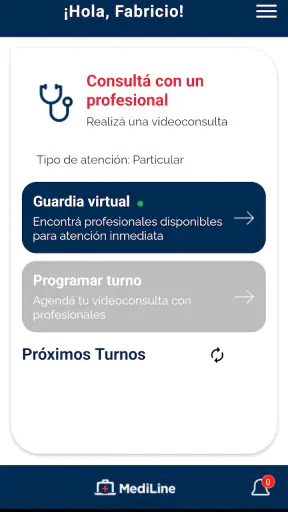 Mediline screenshot