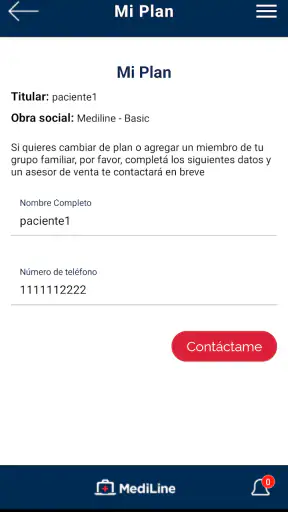 Mediline screenshot