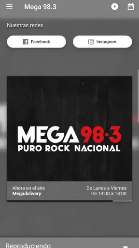Mega 98.3 screenshot