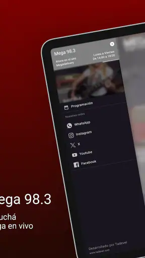 Mega 98.3 screenshot