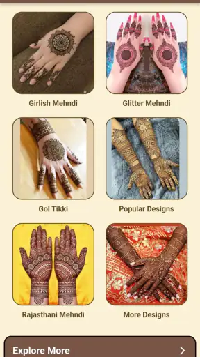 Mehandi Design Offline screenshot