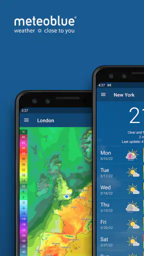 meteoblue weather & maps screenshot