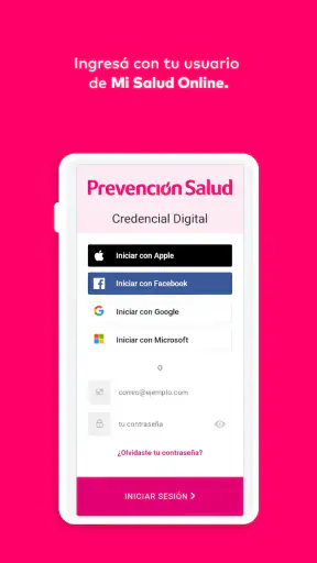 Mi Credencial Prevención Salud screenshot