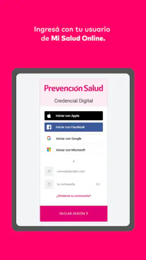 Mi Credencial Prevención Salud screenshot