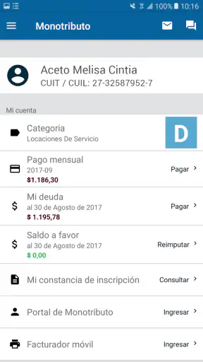 Mi Monotributo screenshot