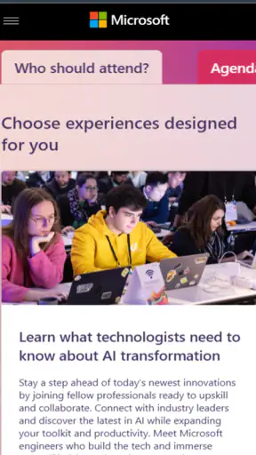 Microsoft Ignite screenshot