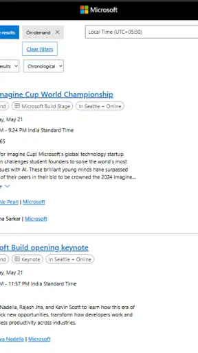 Microsoft Ignite screenshot