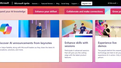 Microsoft Ignite screenshot