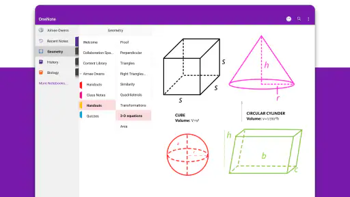 Microsoft OneNote screenshot
