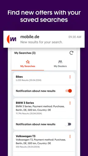 mobile.de - car market screenshot