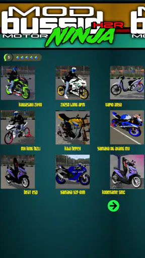 Mod Bussid Motor Ninja H2R screenshot