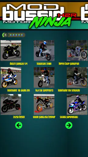 Mod Bussid Motor Ninja H2R screenshot