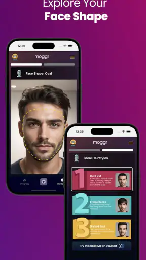 Moggr - Haircut & Looksmax AI screenshot