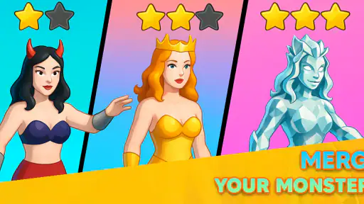 Monster Draft : Merge Runner screenshot