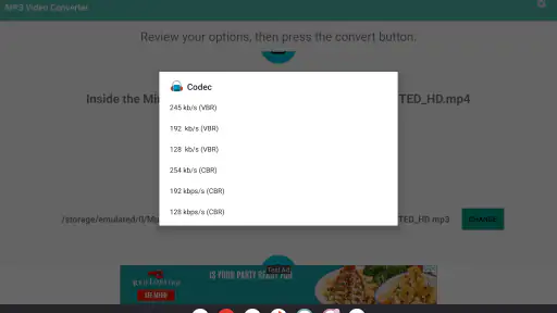 MP3 تحويل الفيديو screenshot
