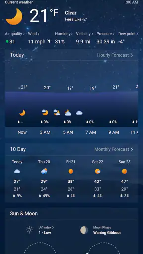 MSN Weather - Forecast & Maps screenshot