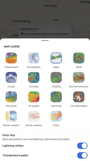 MSN Weather - Forecast & Maps screenshot