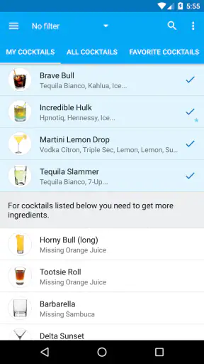 My Cocktail Bar screenshot