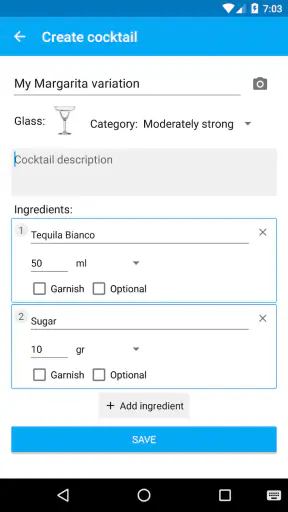 My Cocktail Bar screenshot