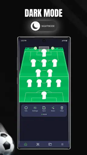 My Lineup: منشئ تشكيلة الفريق screenshot