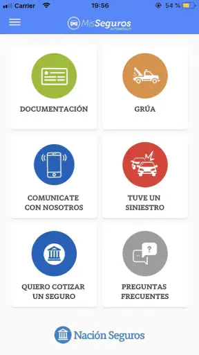 Nación Seguros screenshot