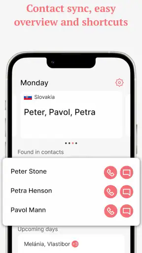Name-day & Birthday Calendar screenshot
