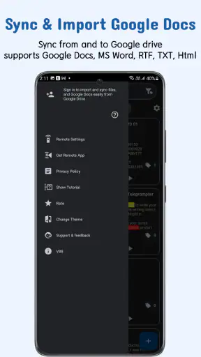 Nano Telprompter screenshot