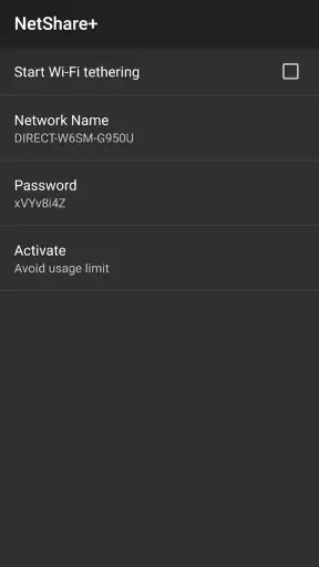 NetShare+  Wifi Tether screenshot