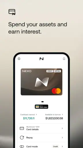 Nexo: Crypto Wealth Platform screenshot