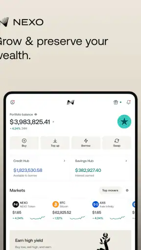Nexo: Crypto Wealth Platform screenshot