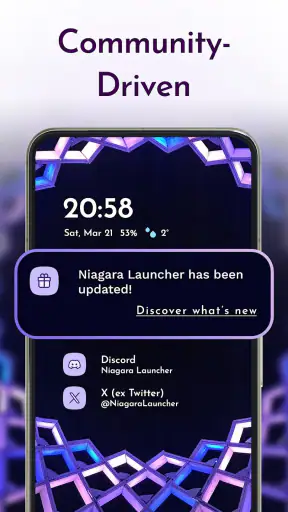 Niagara Launcher شاشة الرئيسية screenshot