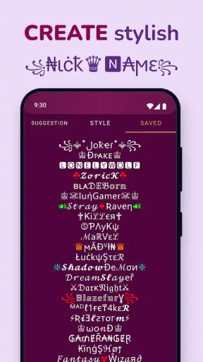 Nickname Maker: Name Generator screenshot