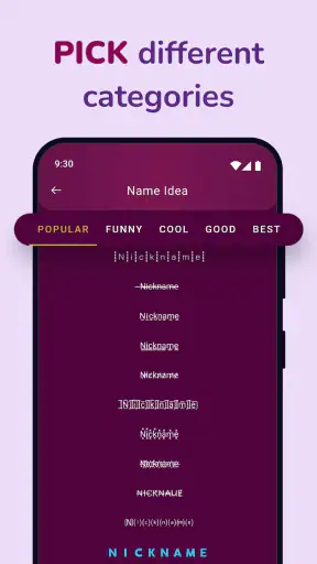 Nickname Maker: Name Generator screenshot