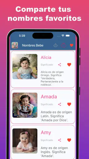 Nombres para Bebe screenshot
