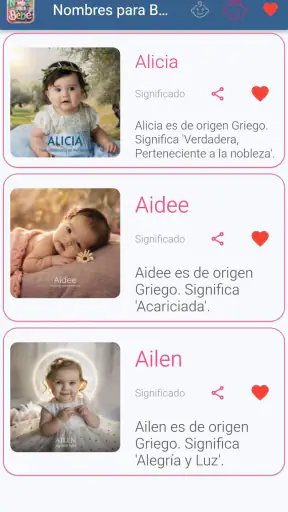 Nombres para Bebe screenshot