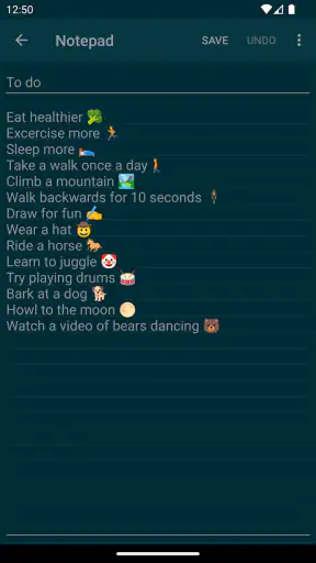 Notepad - simple notes screenshot