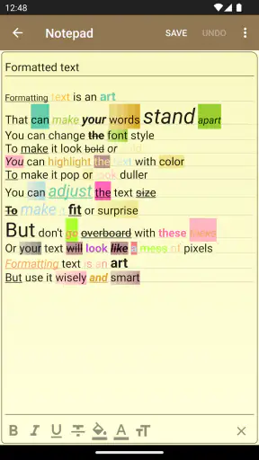 Notepad - simple notes screenshot