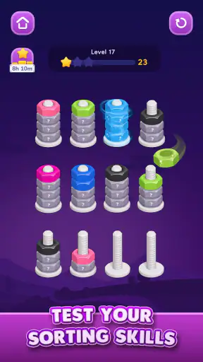 Nut Sort: Color Sorting Game screenshot