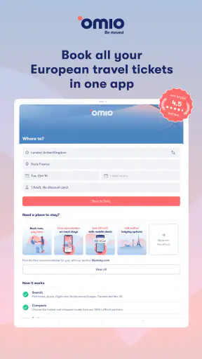 Omio: Book Bus, Train & Flight screenshot