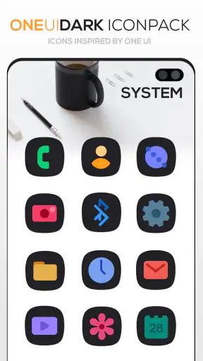 ONE UI DARK Icon Pack screenshot