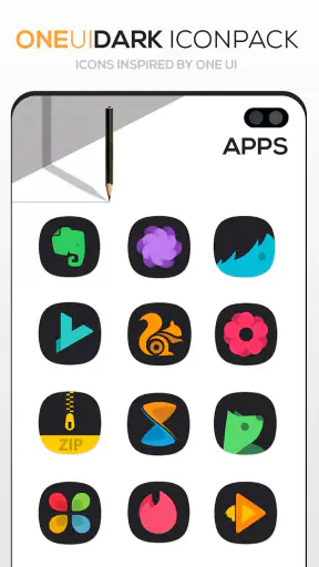 ONE UI DARK Icon Pack screenshot