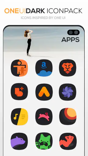ONE UI DARK Icon Pack screenshot