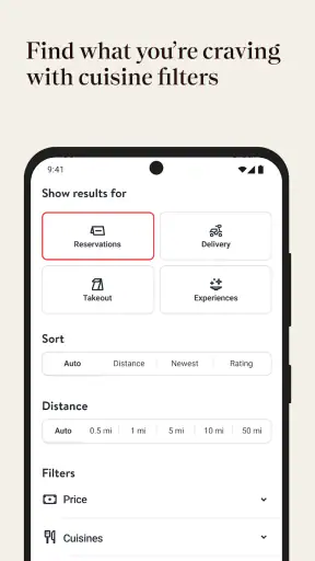 OpenTable screenshot