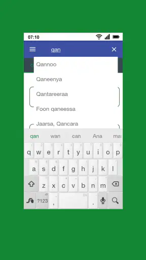 Oromoo Amharic Dictionary screenshot